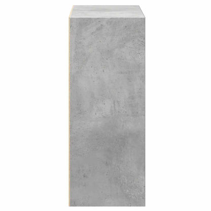 Libreria 2 Ripiani Grigio Cemento 60x30x76,5 Legno Multistrato | homemem39