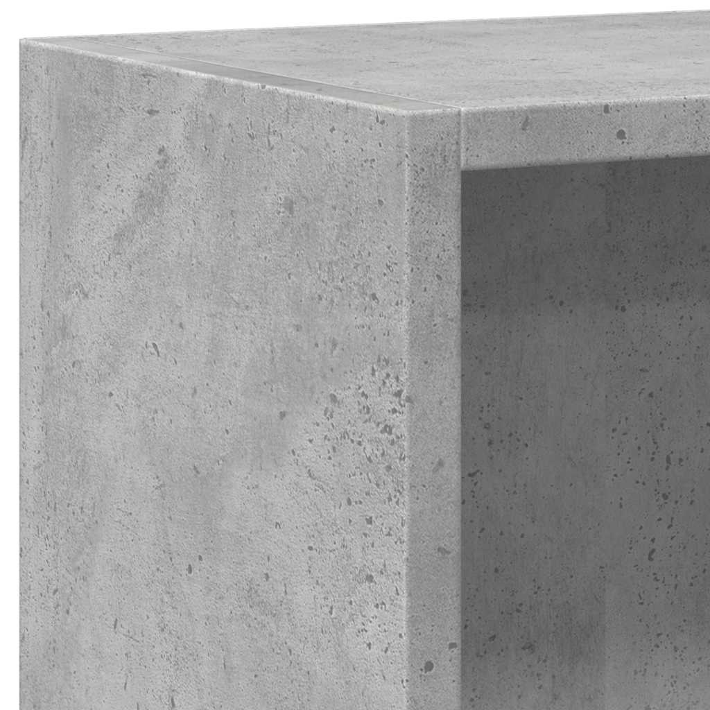 Libreria 2 Ripiani Grigio Cemento 60x30x76,5 Legno Multistrato | homemem39