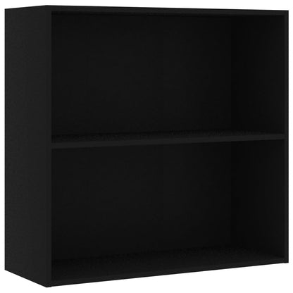 Libreria Nera 80x30x76,5 cm in Legno Multistrato | homemem39