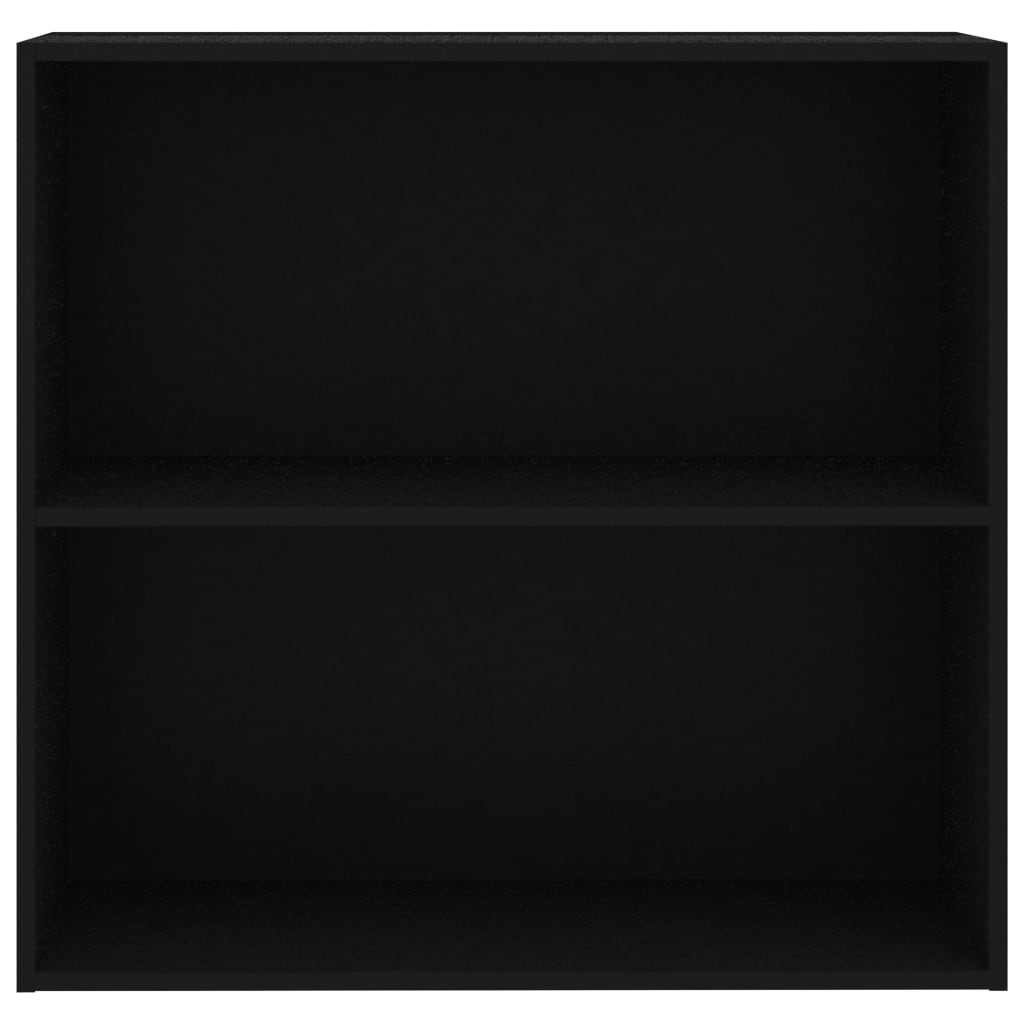 Libreria Nera 80x30x76,5 cm in Legno Multistrato | homemem39