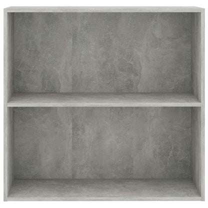Libreria 2 Ripiani Grigio Cemento 80x30x76,5 Legno Multistrato | homemem39