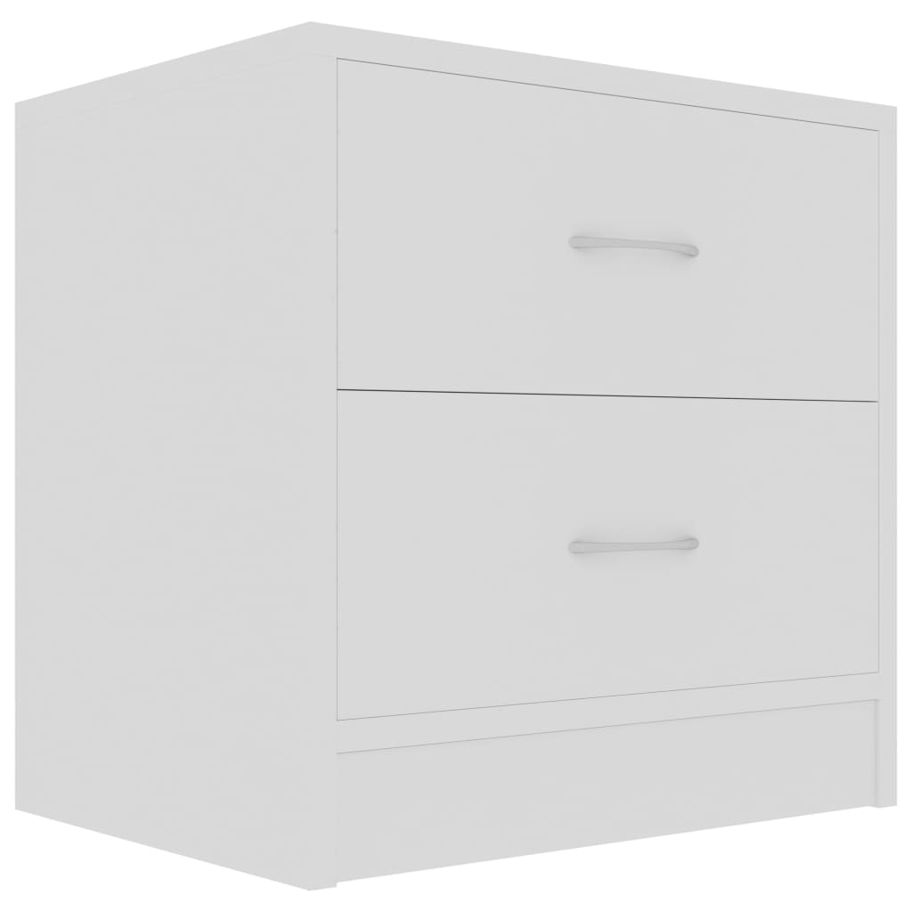 Comodino Bianco 40x30x40 cm Legno Ingegnerizzato - homemem39
