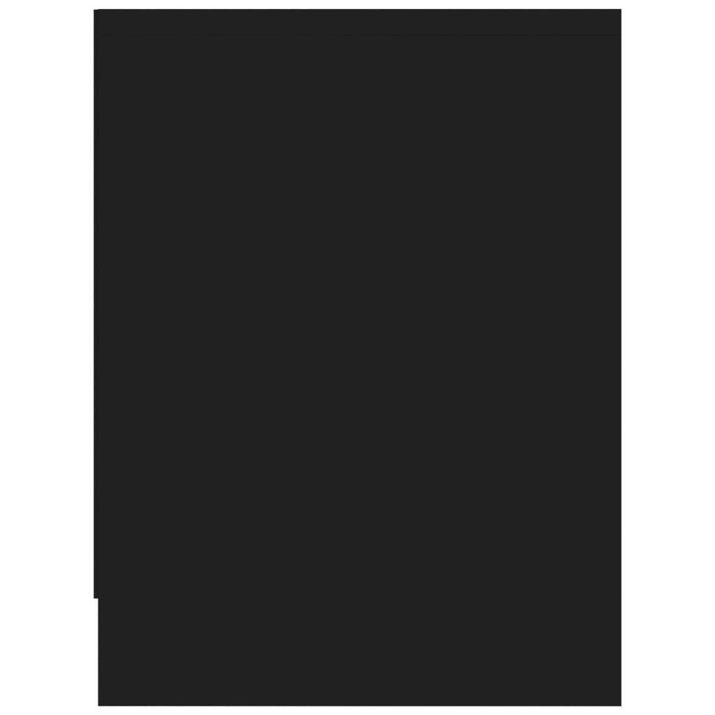 Comodini Neri 2 pz 40x30x40 cm in Legno Multistrato - homemem39