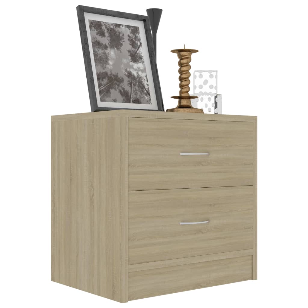 Comodino Rovere Sonoma 40x30x40 cm in Legno Multistrato - homemem39