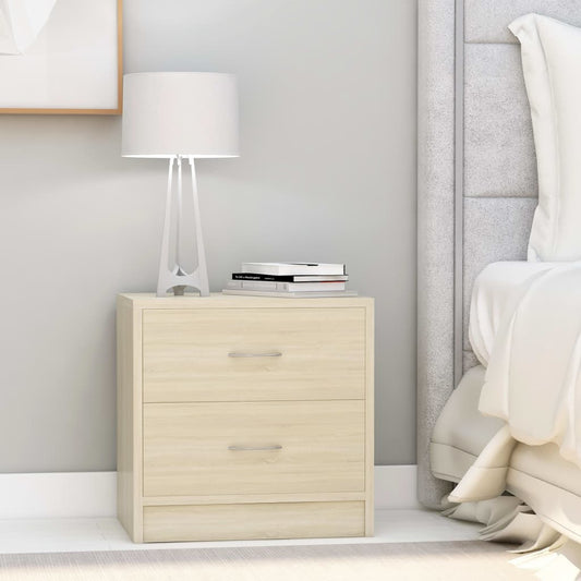Comodino Rovere Sonoma 40x30x40 cm in Legno Multistrato - homemem39