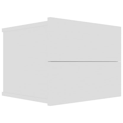 Comodino Bianco 40x30x30 cm in Legno Multistrato - homemem39