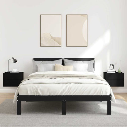 Comodini 2 pz Neri 40x30x30 cm in Legno Multistrato - homemem39