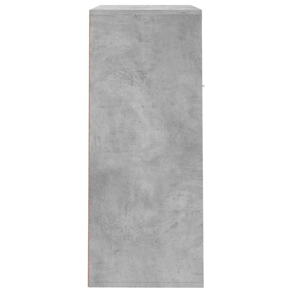 Scarpiera Grigio Cemento 60x35x84 cm in Legno Multistrato - homemem39