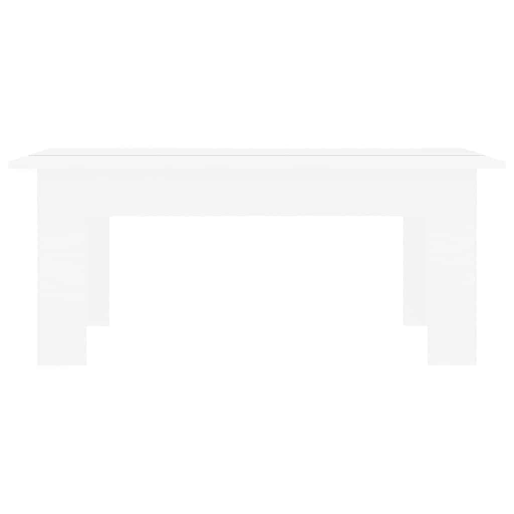 Tavolino da Salotto Bianco 100x60x42 cm in Legno Multistrato