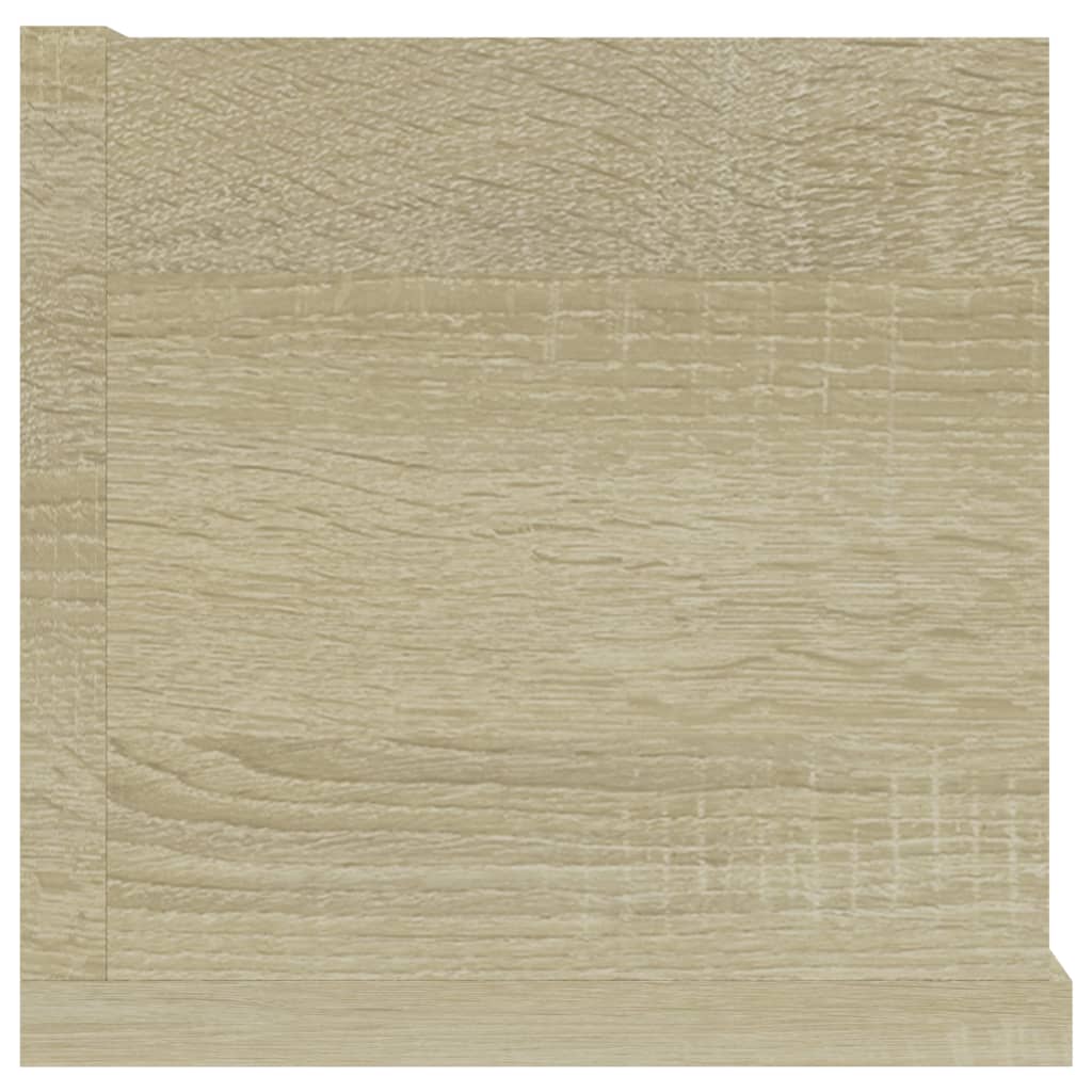 Scaffale Porta CD Parete Rovere Sonoma 100x18x18 cm Multistrato | homemem39
