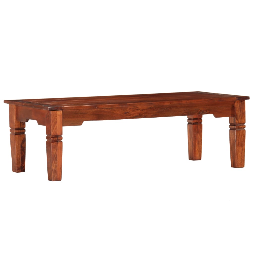 Tavolino da Salotto 110x50x35 cm in Legno Massello di Acacia | homemem39
