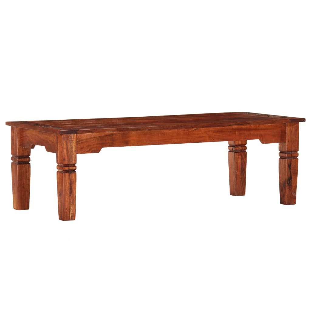 Tavolino da Salotto 110x50x35 cm in Legno Massello di Acacia | homemem39