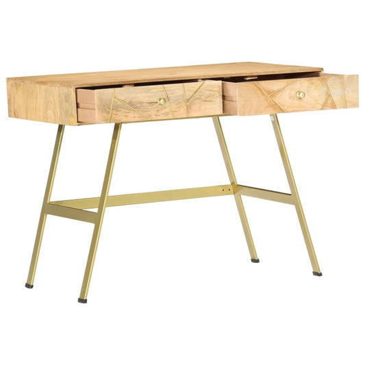 Scrivania con Cassetti 100x55x75 cm Legno Massello di Mango - homemem39