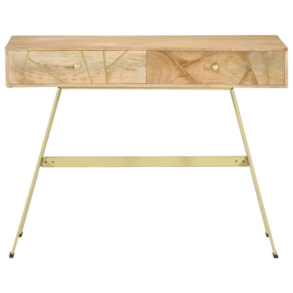 Scrivania con Cassetti 100x55x75 cm Legno Massello di Mango - homemem39
