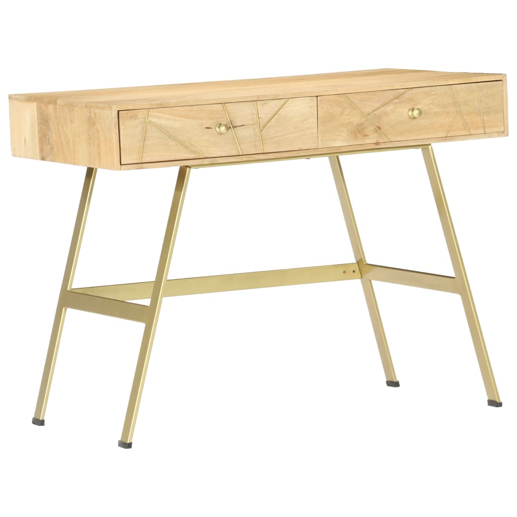 Scrivania con Cassetti 100x55x75 cm Legno Massello di Mango - homemem39