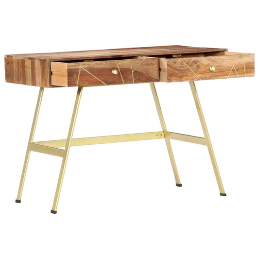 Scrivania con Cassetti 100x55x75 cm Legno Massello di Acacia - homemem39