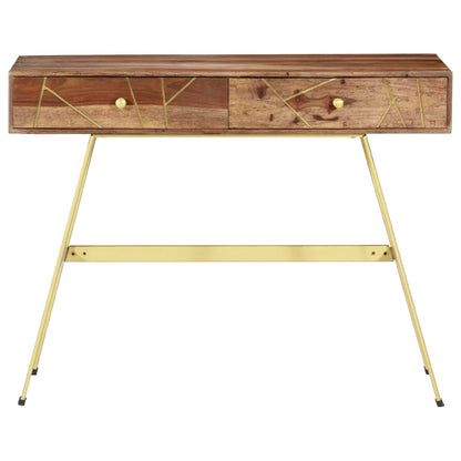 Scrivania con Cassetti 100x55x75 cm Legno Massello di Acacia