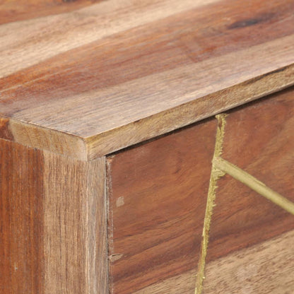 Scrivania con Cassetti 100x55x75 cm Legno Massello di Acacia - homemem39