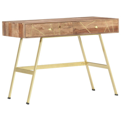 Scrivania con Cassetti 100x55x75 cm Legno Massello di Acacia