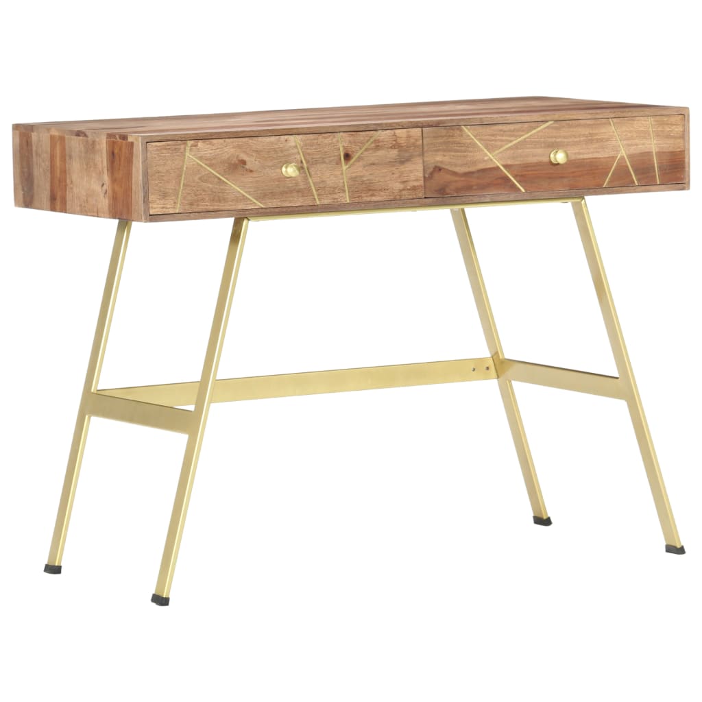 Scrivania con Cassetti 100x55x75 cm Legno Massello di Acacia - homemem39