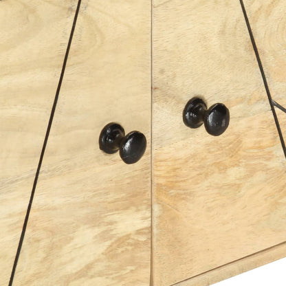 Mobile Porta TV 140x30x40cm in Legno Massello di Mango - homemem39