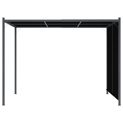 Pergola da Giardino con Tetto Retrattile 3x3 m Antracite | homemem39