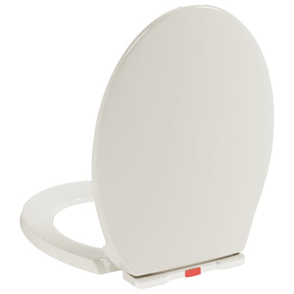 Oval Gray Soft Closing and Quick Release Toilet Seat