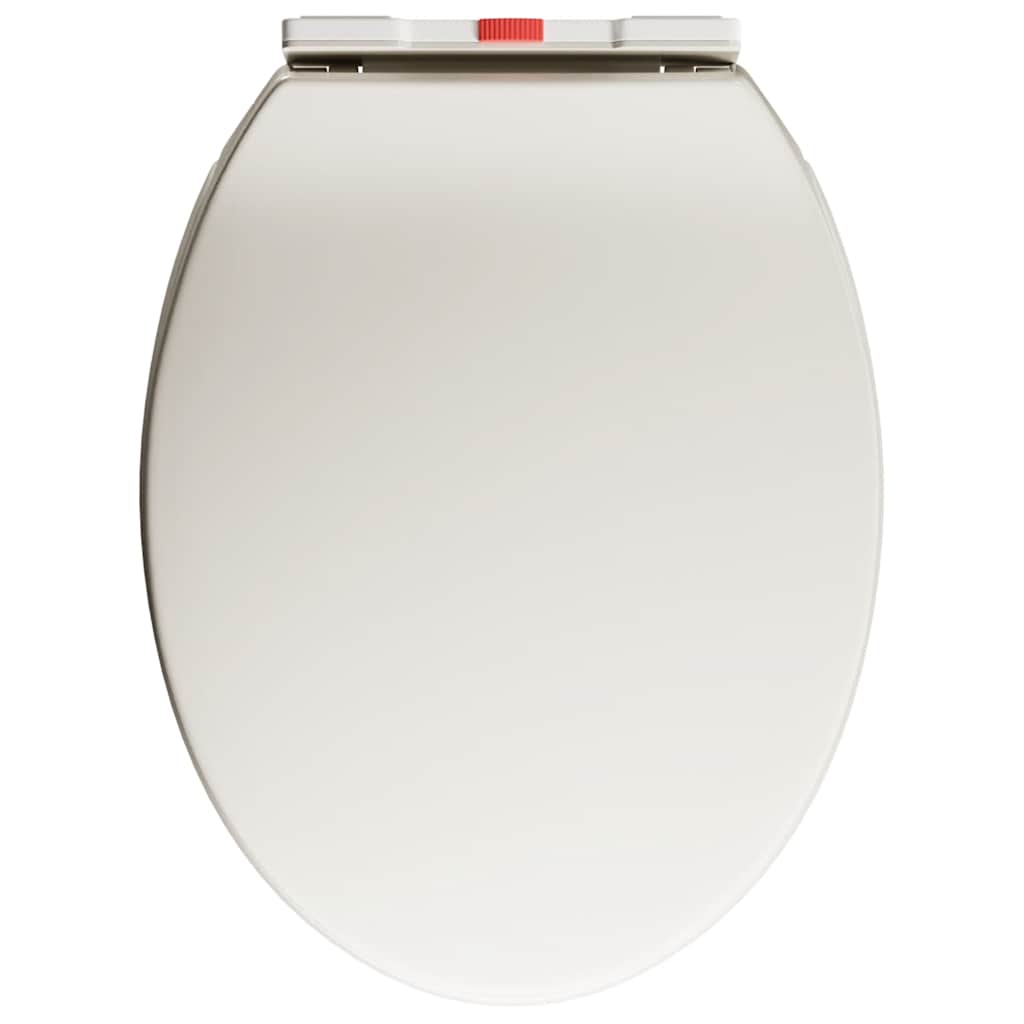 Oval Gray Soft Closing and Quick Release Toilet Seat