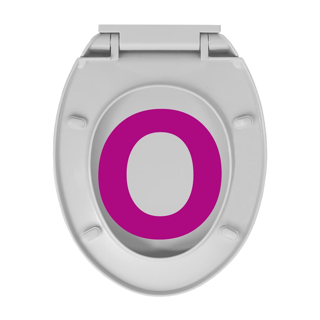 Oval Gray Soft Closing and Quick Release Toilet Seat