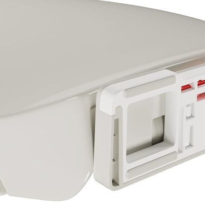 Oval Gray Soft Closing and Quick Release Toilet Seat