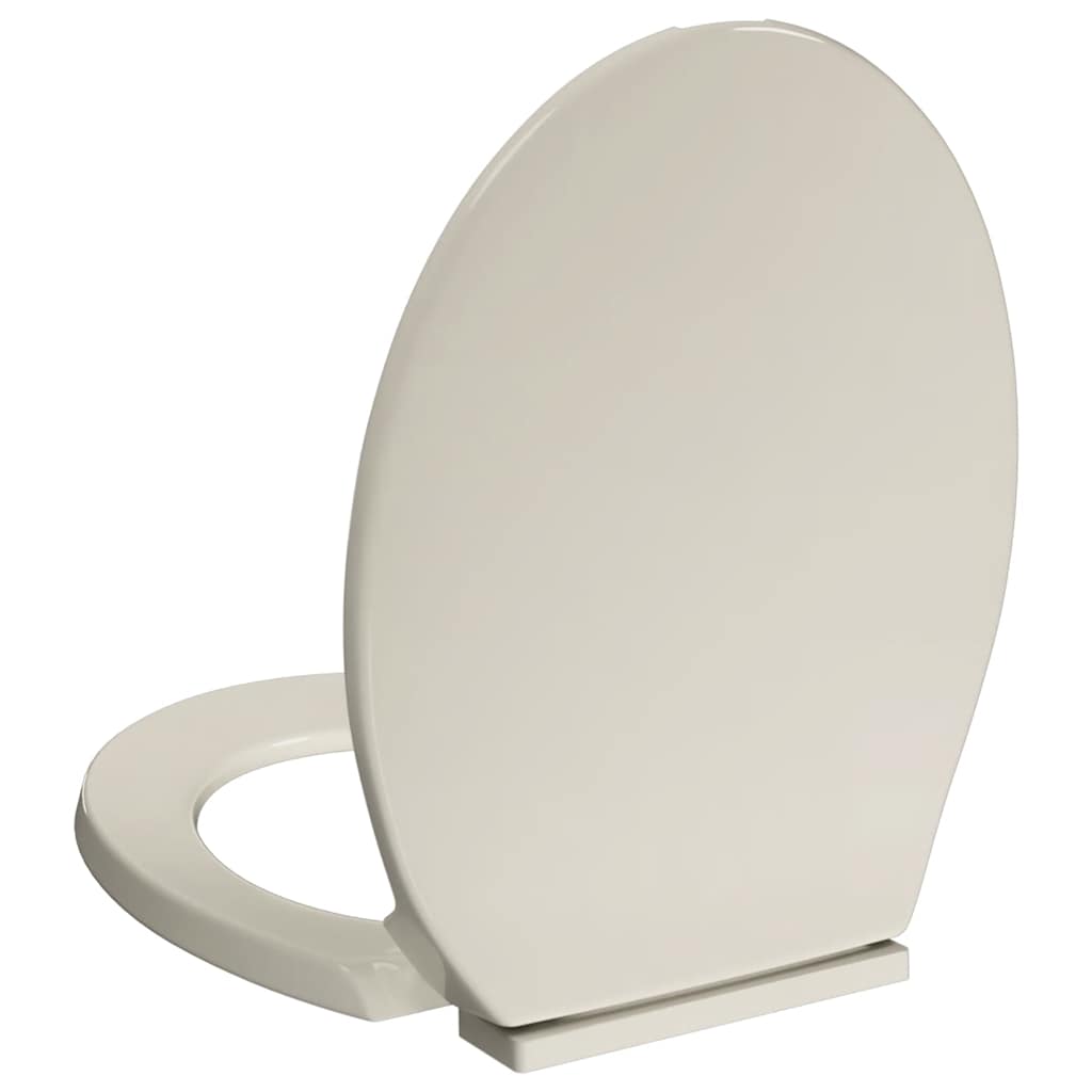 Tavoletta WC a Chiusura Ammortizzata Albicocca Ovale