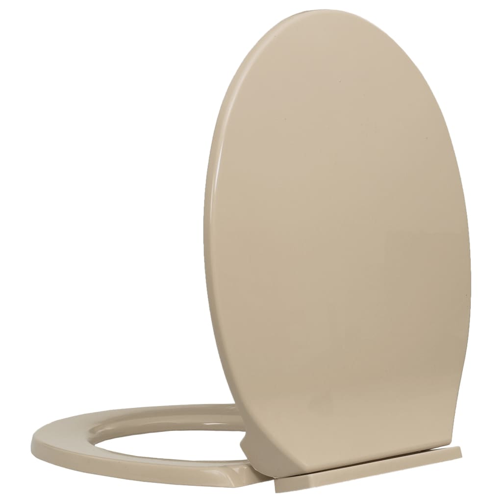 Tavoletta WC a Chiusura Ammortizzata Beige Ovale - homemem39