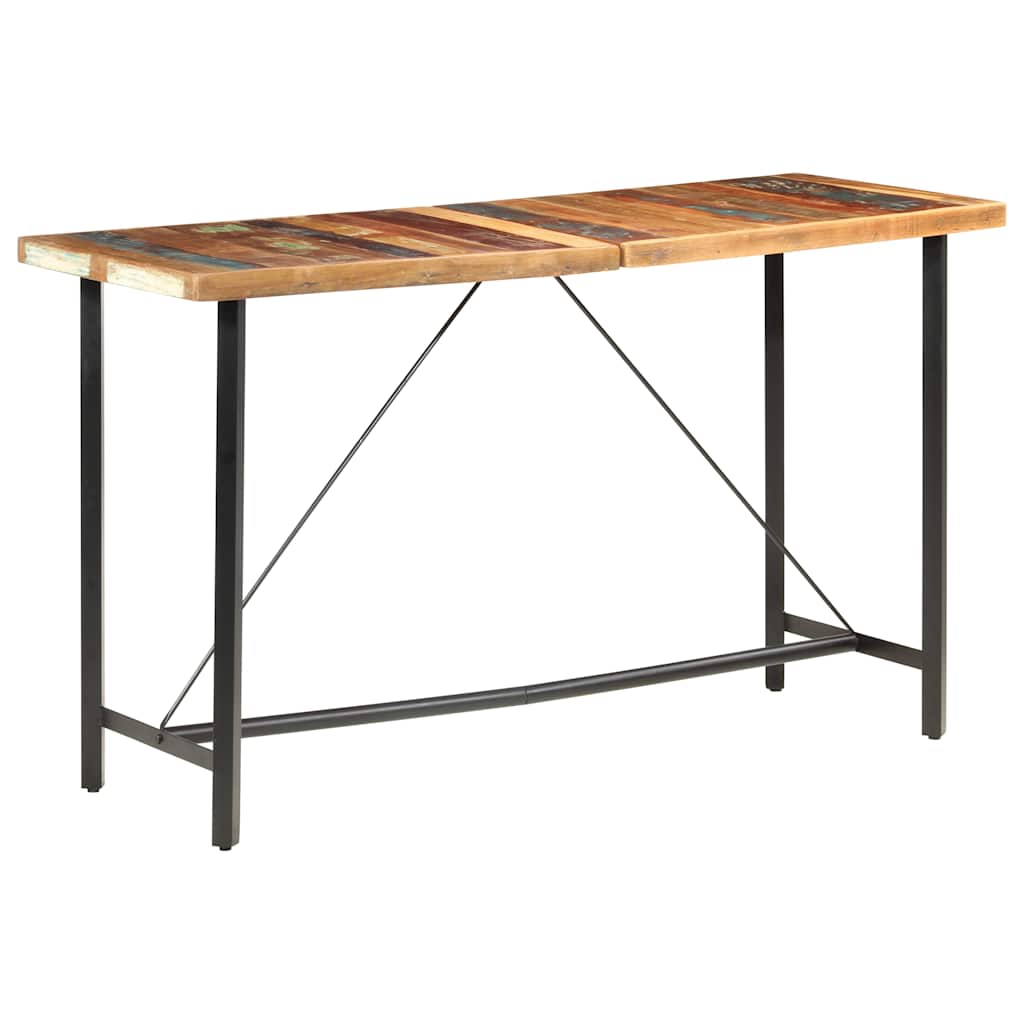 Tavolo da Bar 180x70x107 in Legno Massello di Recupero