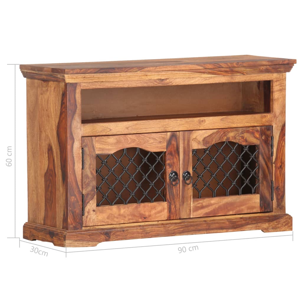 TV Cabinet 90x30x60 cm in Solid Sheesham Wood