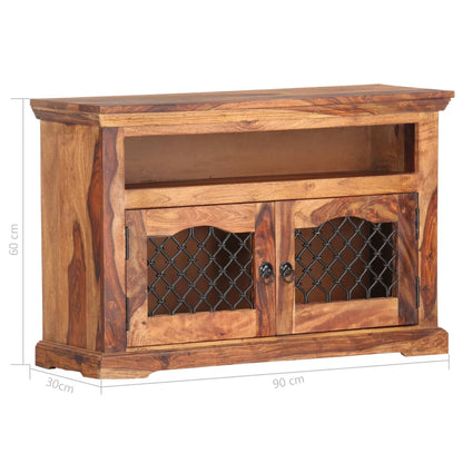 TV Cabinet 90x30x60 cm in Solid Sheesham Wood