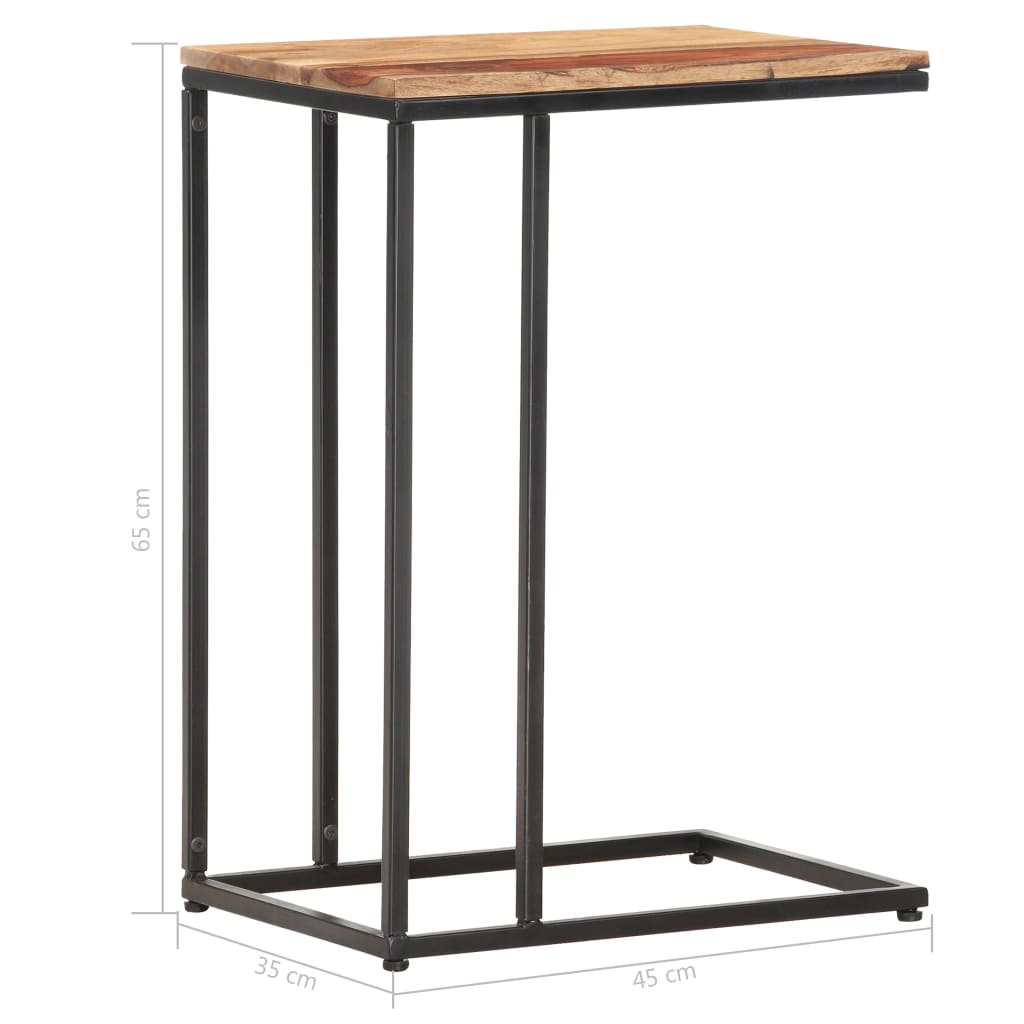 Tavolino 35x45x65 cm in Legno Massello - homemem39