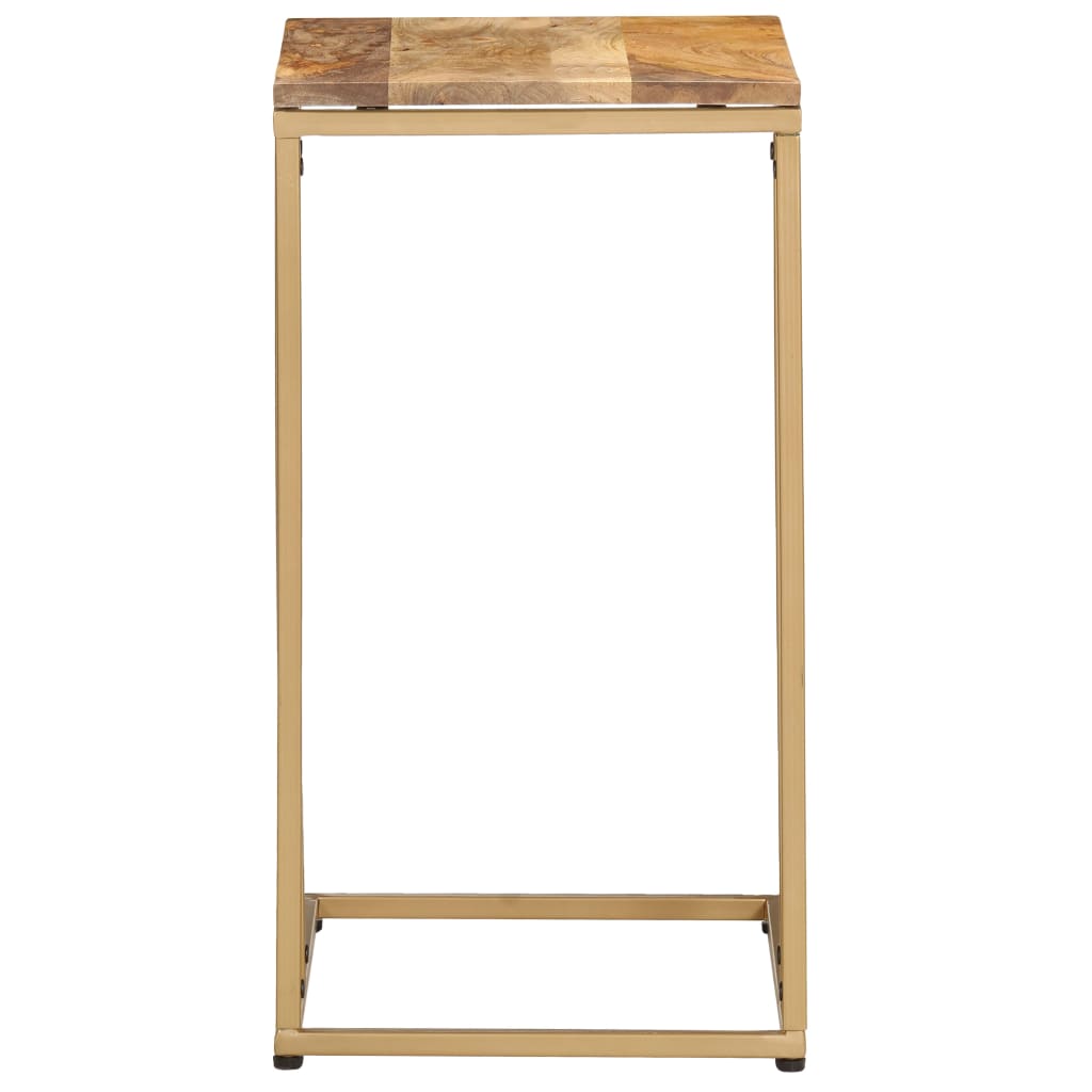 Tavolino di Servizio 35x45x65 cm in Legno Massello di Mango - homemem39