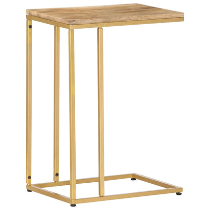 Tavolino di Servizio 35x45x65 cm in Legno Massello di Mango - homemem39