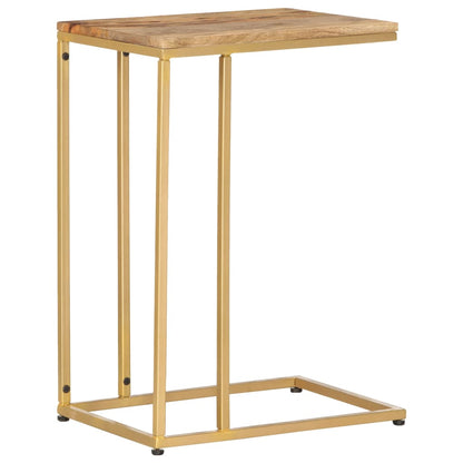 Tavolino di Servizio 35x45x65 cm in Legno Massello di Mango - homemem39