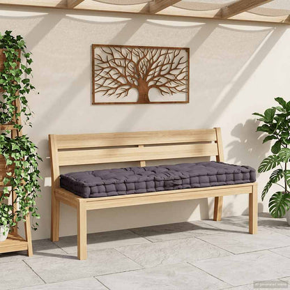Cuscino per Pallet e Pavimento in Cotone 120x80x10 cm Antracite | homemem39