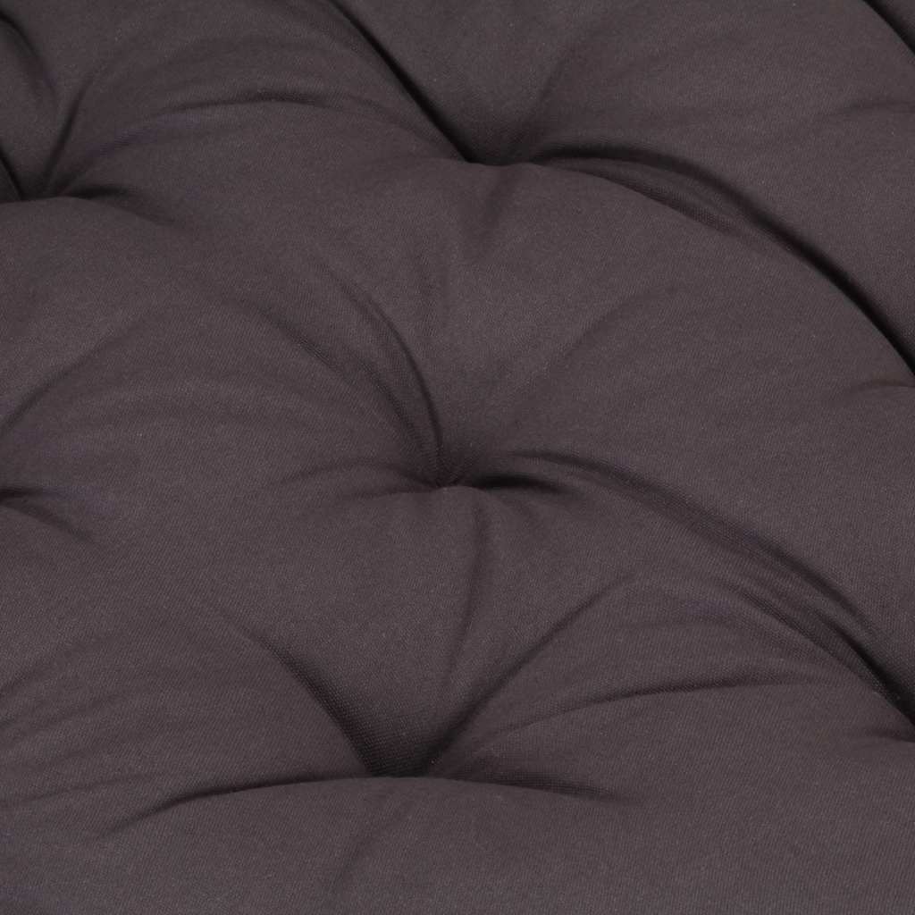 Cuscino per Pallet e Pavimento in Cotone 120x80x10 cm Antracite | homemem39