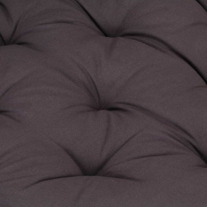 Cuscino per Pallet e Pavimento in Cotone 120x80x10 cm Antracite | homemem39