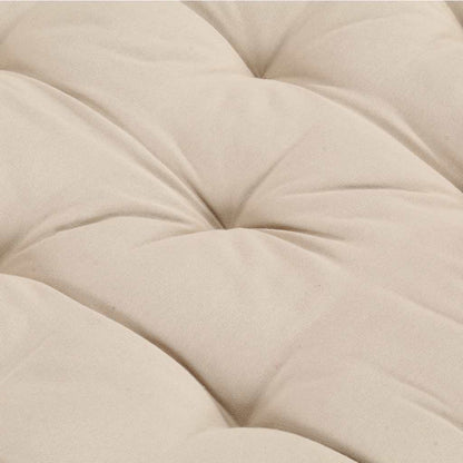Cuscino per Pallet e Pavimento in Cotone 120x40x7 cm Beige | homemem39