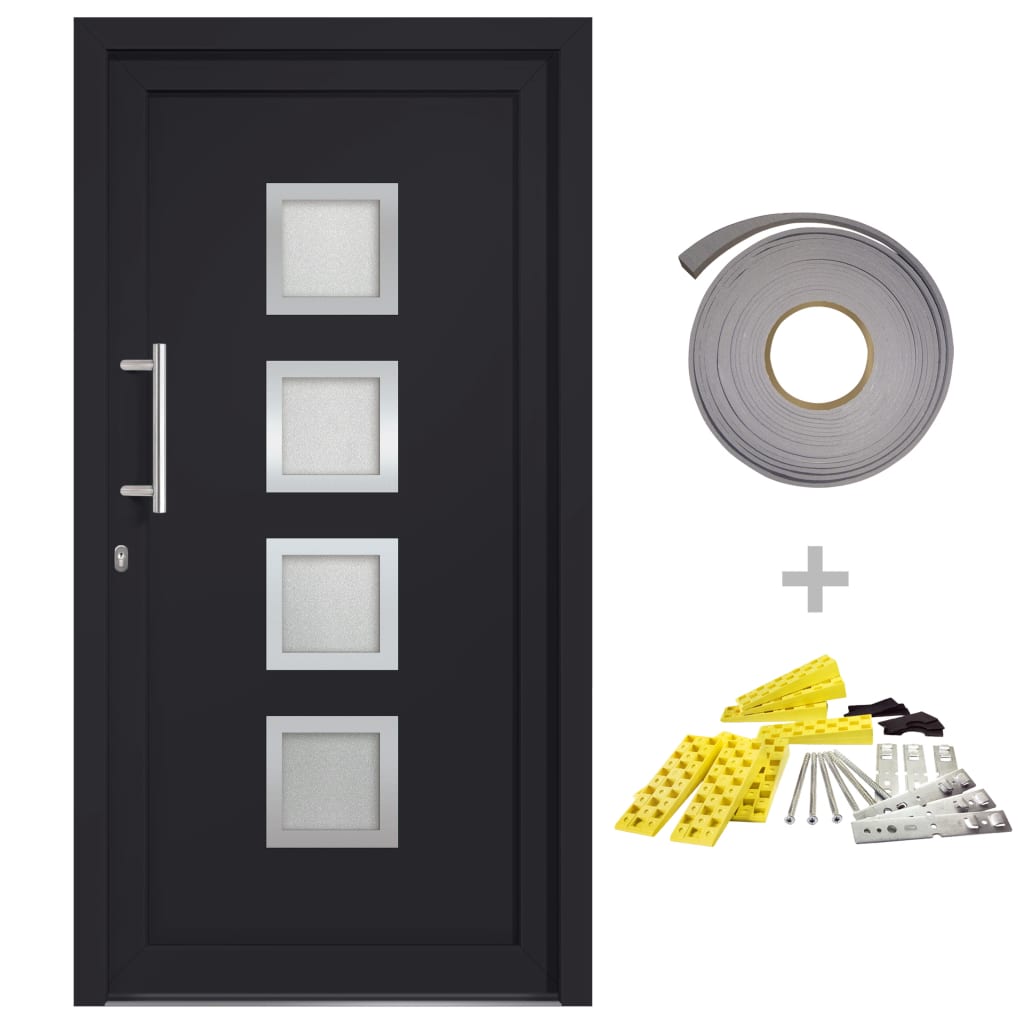 Porta di Ingresso Antracite 108x200 cm | homemem39