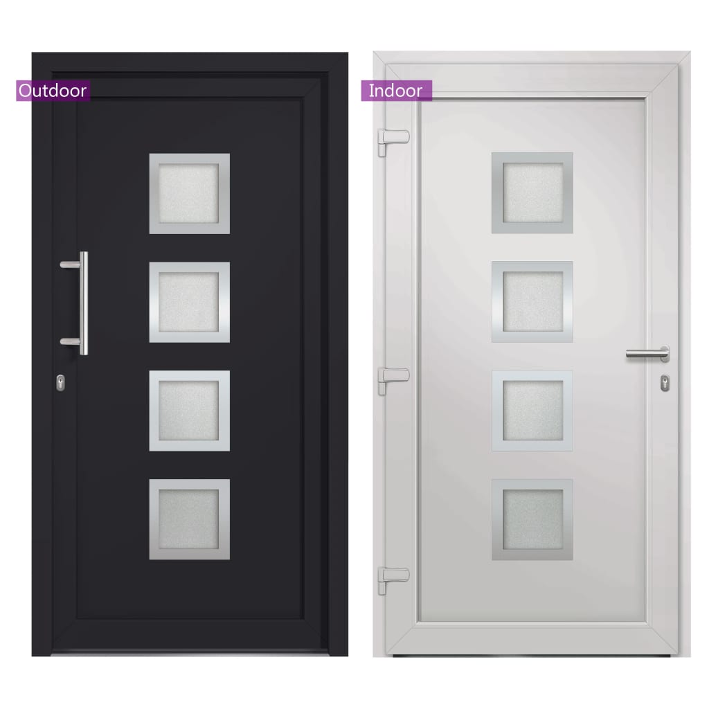 Porta di Ingresso Antracite 108x200 cm | homemem39