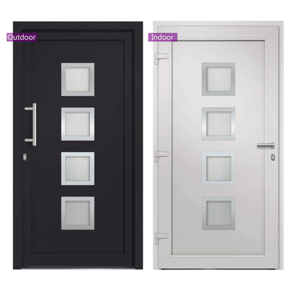 Porta di Ingresso Antracite 108x200 cm | homemem39