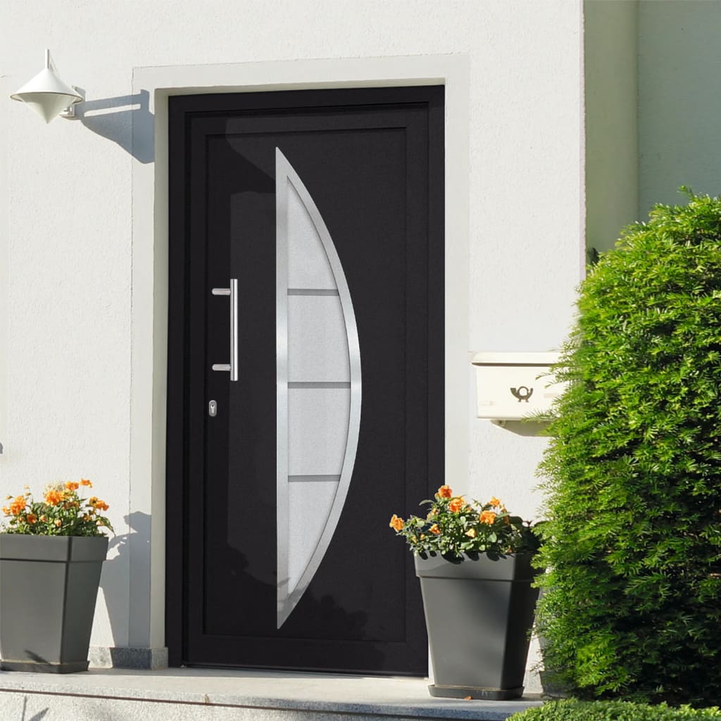 Porta di Ingresso Antracite 88x200 cm | homemem39