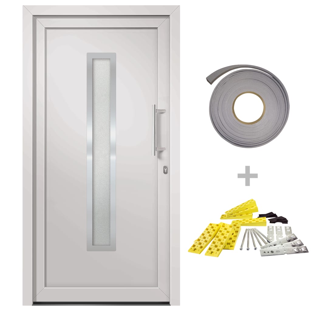 Porta di Ingresso Bianca 108x208 cm - homemem39