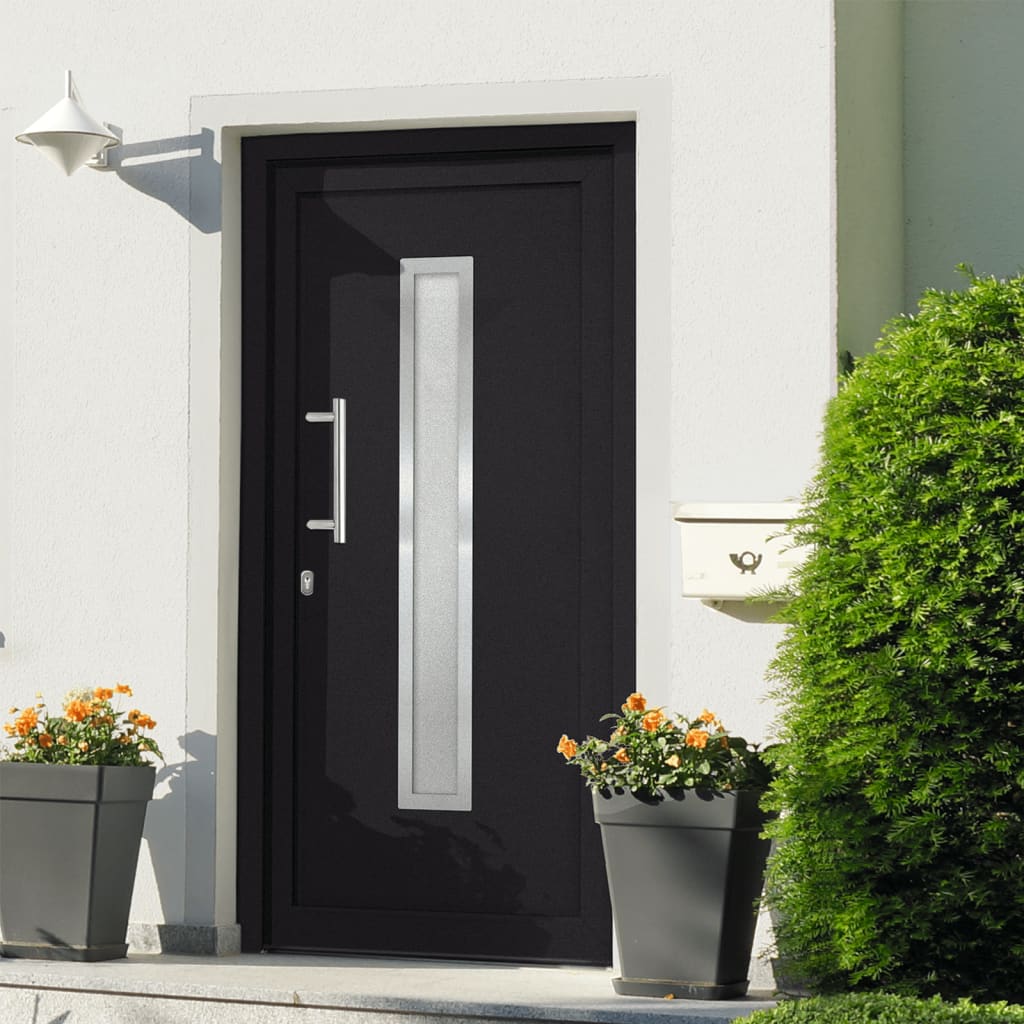 Porta di Ingresso Antracite 98x200 cm | homemem39