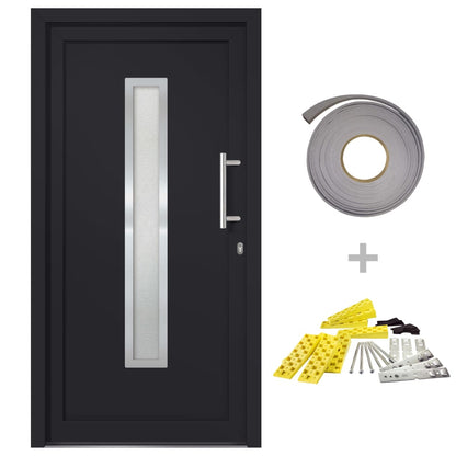 Porta di Ingresso Antracite 108x200 cm | homemem39